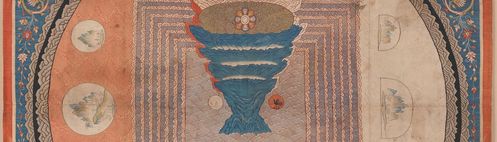 Cosmological Mandala with Mount Meru