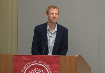 Caleb Carter speaking at Stanford