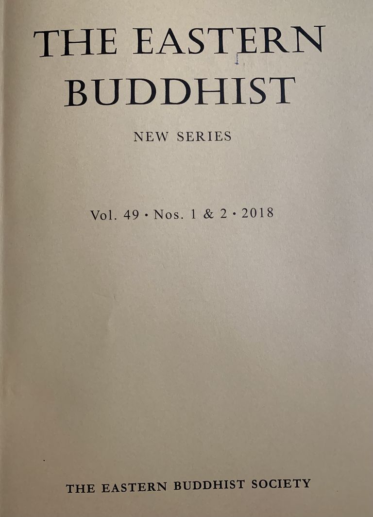 cover of Eastern Buddhist